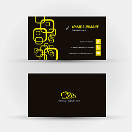 时尚简约名片设计