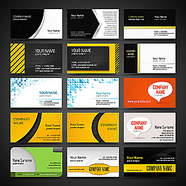 时尚个性名片模板