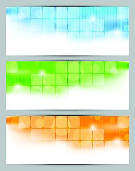 梦幻光斑方块背景