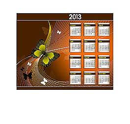 2013年日历设计