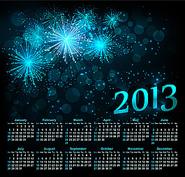 2013年日历模板