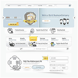 网页界面设计素材