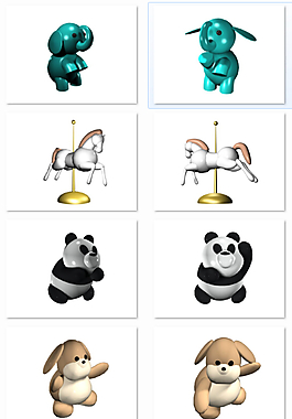 大象模型模板下载