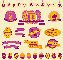 复活节装饰标签