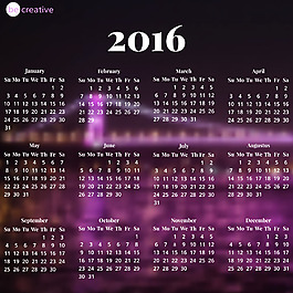 2016日历设计图片