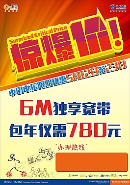 电信手机优惠活动dm单