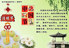 清明节展板