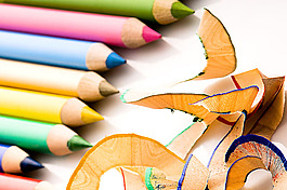 彩色铅笔背景素材