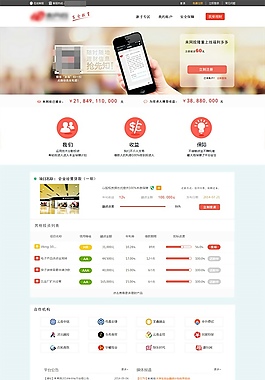 简洁风格投资网站