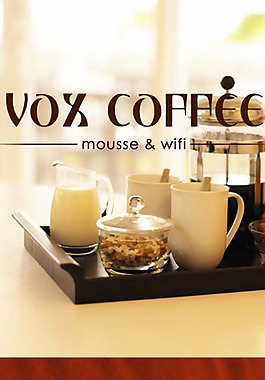 vox咖啡厅开业展架