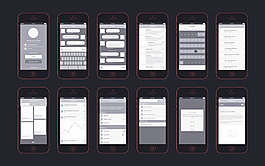 手机界面线框图