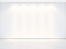 白色射灯背景墙