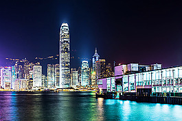 香港维多利亚港夜景