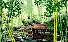 树林电视背景