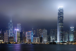 香港维多利亚港夜景图片图片