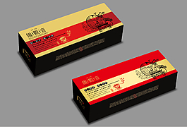 烟条茶包装（展开图）图片