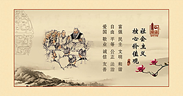 核心价值观展板设计