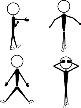 卡通火柴人漫画