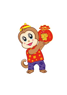 猴年  猴子  喜庆
