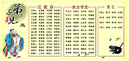 弟子规三  泛爱众 余力学文 亲仁