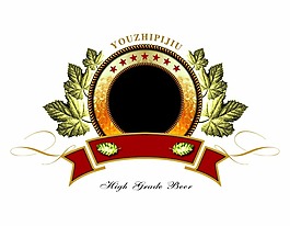 胸章状圆形logo设计