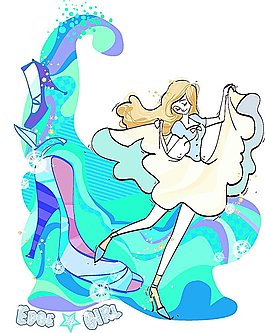高跟鞋与购物美女