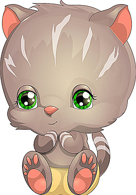 卡通猫咪插画