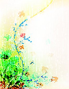 梦幻炫彩花朵背景