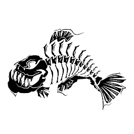 食人鱼骨头