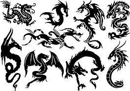 传统龙纹图案