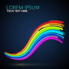 彩虹背景矢量素材