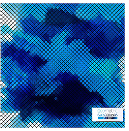 蓝色梦幻方块背景