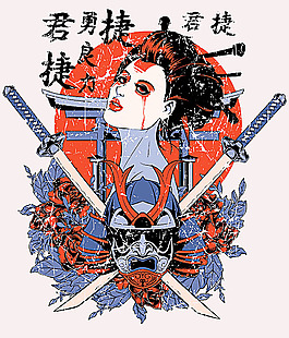 性感日本美女插画