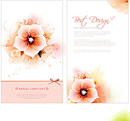 梦幻鲜花背景底纹