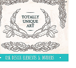 标签和花环装饰标志