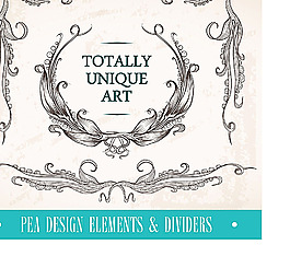 标签和花环装饰标志