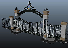 MB建筑门3D模型