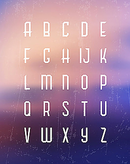 白色字母