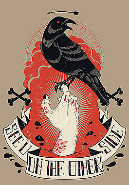 在乌鸦的巢用望远镜剪贴画的水手乌鸦1乌鸦图标黑乌鸦剪贴画