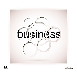 business字母立体背景