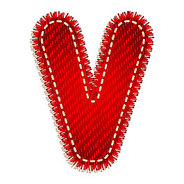 红色字母V