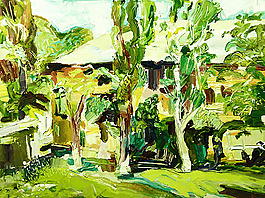 抽象风景油画