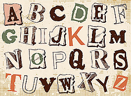 矢量字体素材