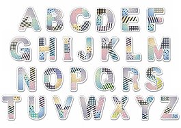 字母字体矢量素材