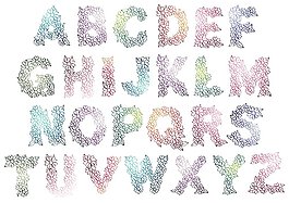 字母字体矢量素材