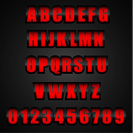 矢量字体素材