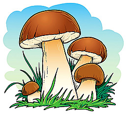 矢量卡通蘑菇