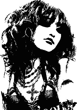 美女插画印花设计