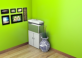 3D鱼缸模型