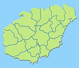 海南岛纯净轮廓
